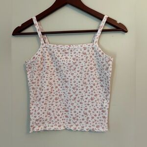 Rebellious Dreamer, Juniors XS, Spaghetti Strap Camisole Top, Pink Flowers